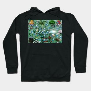 ELECTRONIC SMURF ART PRINTS Hoodie